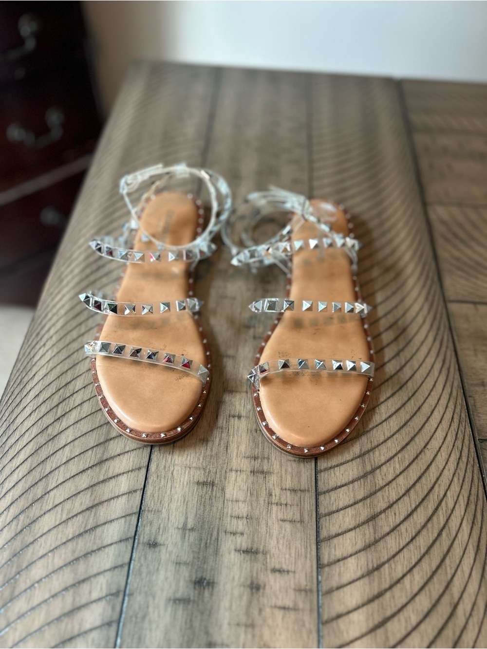 Cushionaire Studded  Women's Gladiator Sandals 7.5